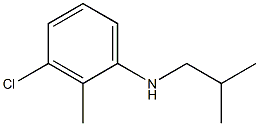 3-chloro-2-methyl-N-(2-methylpropyl)aniline Structure