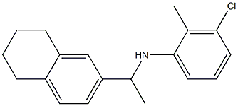 3-chloro-2-methyl-N-[1-(5,6,7,8-tetrahydronaphthalen-2-yl)ethyl]aniline 구조식 이미지