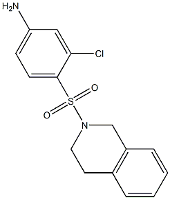 3-chloro-4-(1,2,3,4-tetrahydroisoquinoline-2-sulfonyl)aniline 구조식 이미지