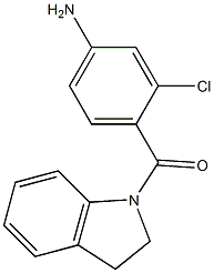 3-chloro-4-(2,3-dihydro-1H-indol-1-ylcarbonyl)aniline 구조식 이미지