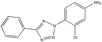 3-chloro-4-(5-phenyl-2H-1,2,3,4-tetrazol-2-yl)aniline Structure