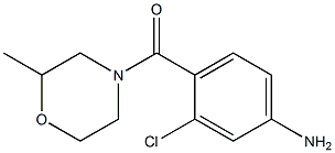 3-chloro-4-[(2-methylmorpholin-4-yl)carbonyl]aniline Structure