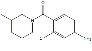 3-chloro-4-[(3,5-dimethylpiperidin-1-yl)carbonyl]aniline Structure