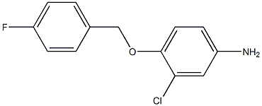 3-chloro-4-[(4-fluorobenzyl)oxy]aniline Structure