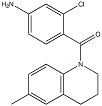 3-chloro-4-[(6-methyl-1,2,3,4-tetrahydroquinolin-1-yl)carbonyl]aniline Structure