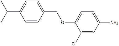 3-chloro-4-{[4-(propan-2-yl)phenyl]methoxy}aniline 구조식 이미지