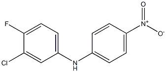 3-chloro-4-fluoro-N-(4-nitrophenyl)aniline 구조식 이미지