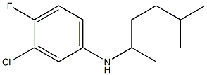 3-chloro-4-fluoro-N-(5-methylhexan-2-yl)aniline Structure