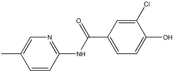 3-chloro-4-hydroxy-N-(5-methylpyridin-2-yl)benzamide 구조식 이미지