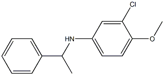 3-chloro-4-methoxy-N-(1-phenylethyl)aniline Structure