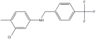 3-chloro-4-methyl-N-{[4-(trifluoromethyl)phenyl]methyl}aniline 구조식 이미지