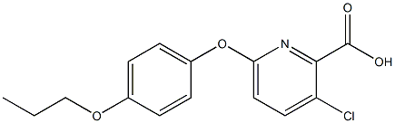 3-chloro-6-(4-propoxyphenoxy)pyridine-2-carboxylic acid 구조식 이미지