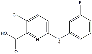 3-chloro-6-[(3-fluorophenyl)amino]pyridine-2-carboxylic acid 구조식 이미지