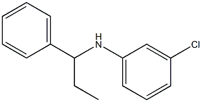 3-chloro-N-(1-phenylpropyl)aniline Structure