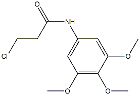 3-chloro-N-(3,4,5-trimethoxyphenyl)propanamide 구조식 이미지