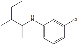 3-chloro-N-(3-methylpentan-2-yl)aniline 구조식 이미지
