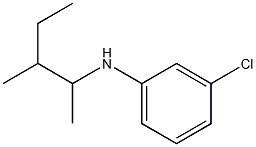 3-chloro-N-(3-methylpentan-2-yl)aniline Structure