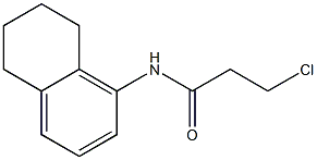 3-chloro-N-(5,6,7,8-tetrahydronaphthalen-1-yl)propanamide Structure