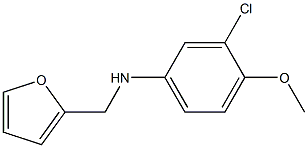 3-chloro-N-(furan-2-ylmethyl)-4-methoxyaniline Structure