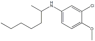 3-chloro-N-(heptan-2-yl)-4-methoxyaniline 구조식 이미지