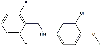 3-chloro-N-[(2,6-difluorophenyl)methyl]-4-methoxyaniline Structure