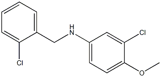 3-chloro-N-[(2-chlorophenyl)methyl]-4-methoxyaniline Structure