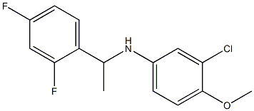 3-chloro-N-[1-(2,4-difluorophenyl)ethyl]-4-methoxyaniline 구조식 이미지