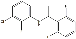 3-chloro-N-[1-(2,6-difluorophenyl)ethyl]-2-fluoroaniline Structure