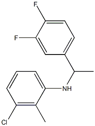 3-chloro-N-[1-(3,4-difluorophenyl)ethyl]-2-methylaniline 구조식 이미지