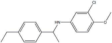 3-chloro-N-[1-(4-ethylphenyl)ethyl]-4-methoxyaniline Structure