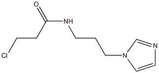 3-chloro-N-[3-(1H-imidazol-1-yl)propyl]propanamide Structure