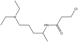 3-chloro-N-[5-(diethylamino)pentan-2-yl]propanamide Structure