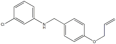 3-chloro-N-{[4-(prop-2-en-1-yloxy)phenyl]methyl}aniline 구조식 이미지