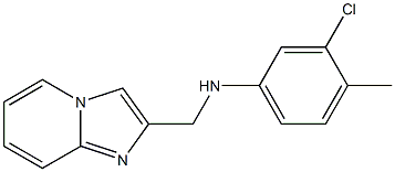 3-chloro-N-{imidazo[1,2-a]pyridin-2-ylmethyl}-4-methylaniline Structure