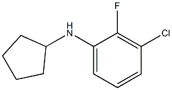 3-chloro-N-cyclopentyl-2-fluoroaniline Structure