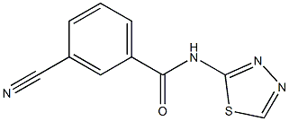 3-cyano-N-(1,3,4-thiadiazol-2-yl)benzamide Structure