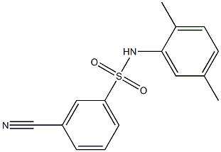 3-cyano-N-(2,5-dimethylphenyl)benzenesulfonamide 구조식 이미지