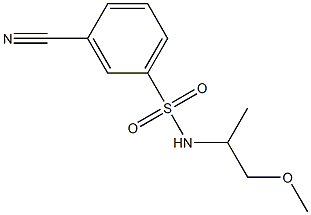 3-cyano-N-(2-methoxy-1-methylethyl)benzenesulfonamide Structure