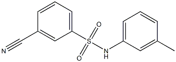 3-cyano-N-(3-methylphenyl)benzenesulfonamide 구조식 이미지