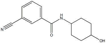 3-cyano-N-(4-hydroxycyclohexyl)benzamide Structure