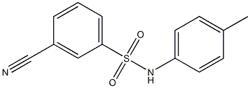 3-cyano-N-(4-methylphenyl)benzenesulfonamide Structure