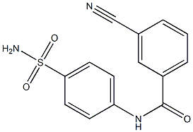 3-cyano-N-(4-sulfamoylphenyl)benzamide Structure