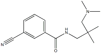 3-cyano-N-[3-(dimethylamino)-2,2-dimethylpropyl]benzamide 구조식 이미지