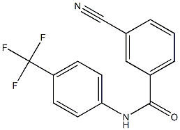 3-cyano-N-[4-(trifluoromethyl)phenyl]benzamide Structure
