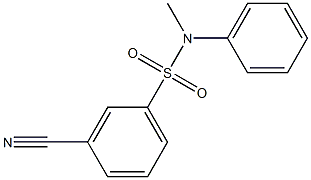 3-cyano-N-methyl-N-phenylbenzenesulfonamide Structure