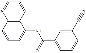 3-cyano-N-quinolin-5-ylbenzamide 구조식 이미지