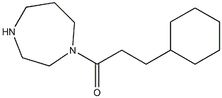 3-cyclohexyl-1-(1,4-diazepan-1-yl)propan-1-one Structure