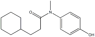 3-cyclohexyl-N-(4-hydroxyphenyl)-N-methylpropanamide 구조식 이미지