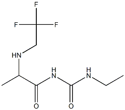 3-ethyl-1-{2-[(2,2,2-trifluoroethyl)amino]propanoyl}urea Structure