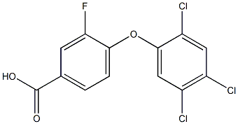 3-fluoro-4-(2,4,5-trichlorophenoxy)benzoic acid Structure